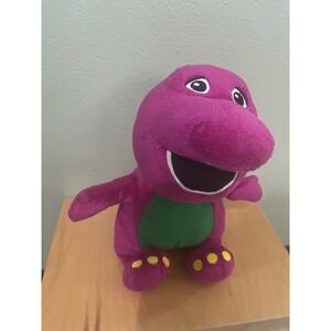 Purple Barney The Dinosaur kids Stuffed Animal Plush Toy Plushie Used